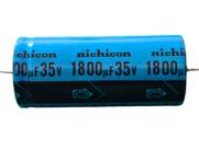 2x Capacitor Eletrolitico 1800uf/35v Axial 85º 22x52mm