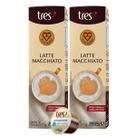 2x Cápsula de Latte Macchia Tres 3 Corações 10 Unidades
