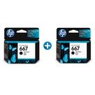 2x Cartucho Tinta Preto Original Hp 667 2376 2774 6476