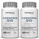 2x Coenzima Q10 100mg Pura Concentrada 120Cáps Metabolic Farma