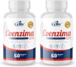 2x Coenzima Q10 (Ubiquinona)100mg Por Porção + Vitamina E 60 Capsulas Celliv