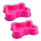 2x Comedouro Pet Linha Osso (700ml) Cor Rosa FAMAPET 2x Comedouro Pet Linha Osso (700ml) Cor Rosa FAMAPET