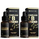 2x Complexo B Liquido Sublingual Vegano Sem Açúcar Sabor Morango 30ml Ecomev