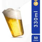 2X Copo Descartável Liso Festa Para Chopp 330Ml Resistente 5