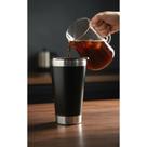 2x Copo Térmico Inox Preto 473ml Chopp Café Cerveja Gelada 2x Copo Térmico Inox Preto 473ml Chopp Café Cerveja Gelada