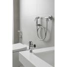 2x Ducha Higiênica C/ Adaptador Y + Flexível 1,20m Prata