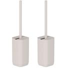 2x Escova de limpar Vaso Sanitario Banheiro Parede Ou Bege