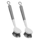 2x Escova Limpeza Arredondada Multiuso Cerdas Resistentes Ou