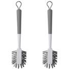2x Escova Limpeza Multiuso Limpa Cantos cerdas Resistentes