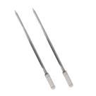 2x Espeto Espada Inox 50cm Cabo Revestido Alumínio Churrasco