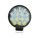 2x Farol De Milha 14 Led 42w 12v/24v Redondo Off-road 6000k Universal
