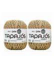 2X Fio de Juta Castanhal Tapajós Natural 200g 166m Macramê Crochê Sustentável Decoração Brindes Artesanato