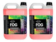 2x Fluido Fog Morango Standart 5 Litros P/ Máquina De Fumaça