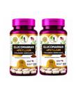 2x Glucomannan Psyllium Colágeno Hidrolisado 120 Cápsulas Suplemento Natural