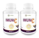 2x Imuni C Arginina Vitamina C Vitamina D Zinco e Cálcio 120 Comprimidos 1000mg