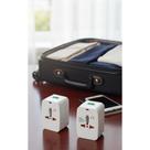 2x Kit 4 Adaptadores Tomada Universal Viagem 10A Europa EUA 2x Kit 4 Adaptadores Tomada Universal Viagem 10A Europa EUA