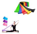 2X Kit 5 Elástico Treino Mini Banda + Faixa Thera Band Exerc