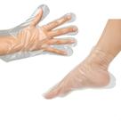 2X Kit 500 Botas + 500 Luvas Plásticas Descartável Salão Ful