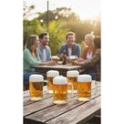 2x Kit 6 Canecas Chopp Vidro 360ml Com Alça - Branco 2x Kit 6 Canecas Chopp Vidro 360ml Com Alça - Branco