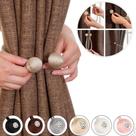 2X Kit De 2 Enfeites De Cortina Prendedor Magnetico Abraçade