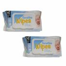 2x Lenços Umedecidos Sensitive Wipes Hipoalergênico- 50 Un