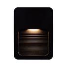 2x Luminária Balizador Fit Slim PRETO Ip65 Led 2w Para Parede Escada Muro Caixa 4x2 P/ Area Externa E Interna St1337