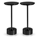 2x Luminária de Mesa Candeeiro Led Preto Sem Fio Tutto Home Recarregável Grande 2x Luminária de Mesa Candeeiro Led Preto Sem Fio Tutto Home Recarregável Grande
