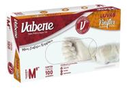 2X Luvas Descartáveis Vabene Viniflex Cor Transparente Taman