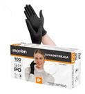 2X Luvas Descartável Nitrílica Preta Látex S/ Pó 100 Peças