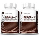 2x Mag 7 Blend de Magnésios - Treonato + Taurato + Malato + Quelato 120 Capsulas - New Four