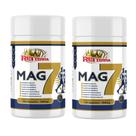 2x Magnésio 7 em 1 500mg 240cps Taurato Quelato Dimalato