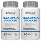 2x Magnesio Dimalato Puro 500mg 120cápsulas Metabolic Farma