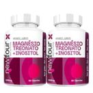 2x Magnésio Treonato + Mio Inositol Puro Concentrado 120 Cápsulas 500mg - New Four 2x Magnésio Treonato + Mio Inositol Puro Concentrado 120 Cápsulas 500mg - New Four