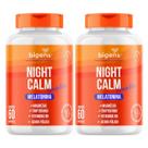 2x Melatonina Night Calm Complex Bigens 60 Capsulas