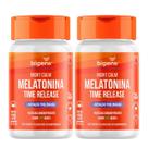 2x Melatonina Night Calm Time Release Bigens Menta 120 Tabletes