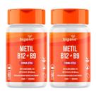 2x Metil B12 + Metil B9 Bigens Morango 60 Pastilhas -