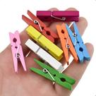 2X Mini Pregador Prendedor De Madeira 3,5Cm 50 Und Coloridos