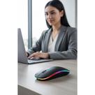 2x Mouse Ergonômico Sem Fio Bluetooth Recarregável LED 2x Mouse Ergonômico Sem Fio Bluetooth Recarregável LED
