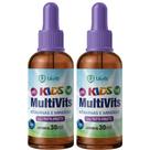 2x Multivitaminico Multivits Kids 30ml Cada - Uvits