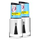 2x O Melhor Esmalte Cuidados Base Brilho 10ml - Cora Ref.68