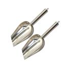 2x Pá de Inox Concha Pet Pegador Dosador de Gelo Cereal Grão Ração 2x Pá de Inox Concha Pet Pegador Dosador de Gelo Cereal Grão Ração