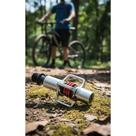 2x Pedal MTB Leve XC/Maratona Clip Prata Mola Vermelha 290g 2x Pedal MTB Leve XC/Maratona Clip Prata Mola Vermelha 290g