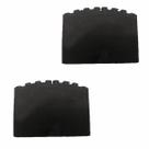 2x Ponteira Pé Borracha Sapata Para Escada De Aluminio 20x40 2x Ponteira Pé Borracha Sapata Para Escada De Aluminio 20x40
