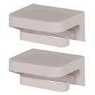 2x Porta Rolo Papel Higiênico Colante de Parede OU Bege