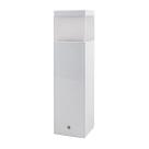 2x Poste Balizador 30cm P/ Jardim Em Alumínio p/ lâmpada E27 - BRANCO St1301