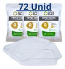 2X Pote Descartável 750Ml Freezer Microondas Marmita - 72 Un