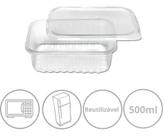 2X Pote Descartavel Marmita 500Ml Freezer Microondas 24Un Fi