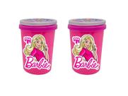 2x Potes Slimes Barbie Charm 180g Doce Brinquedo SORTIDO