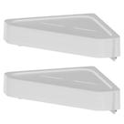 2x Prateleira de Parede Banheiro Ou Eleve Adesivo Branco