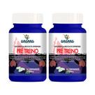 2x Pré Treino c/ Cafeína Vita B6 B12 C e Cromo 60 Comp 1200mg